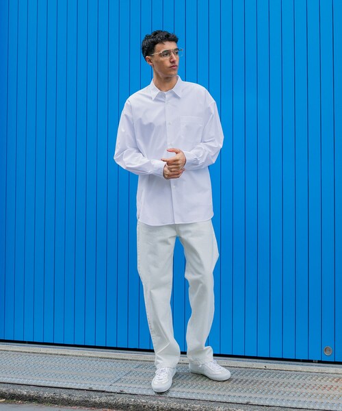 URBAN RESEARCH（アーバンリサーチ）の「new basic　THOMAS MASON OVER SHIRTS（シャツ/ブラウス・メンズ・ROYAL/WHITE/GREGE/LT BLUE/STRIPE/COCOA・S/M/L/XL）」の20枚目の写真
