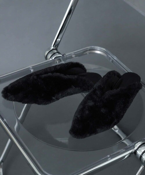 SENSE OF PLACE by URBAN RESEARCH（センスオブプレイスバイアーバンリサーチ）の「ポインテッドファーミュール（その他シューズ・レディース・BLACK/CAMEL・S/M/L）」の5枚目の写真