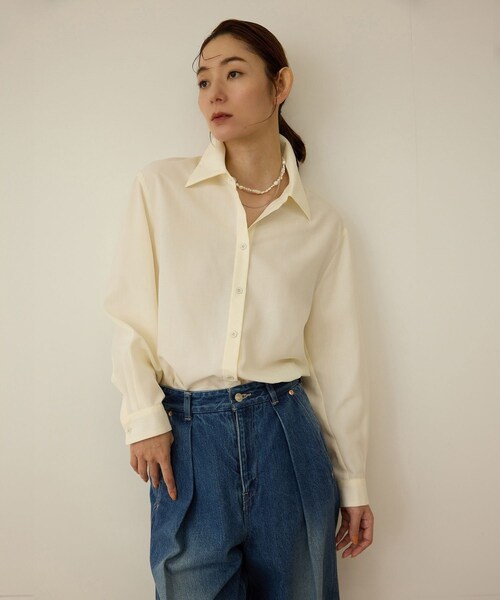 ROPE'（ロペ）の「ファンクションオーバーシャツ（シャツ/ブラウス・レディース・ホワイト/オレンジ・F）」の22枚目の写真