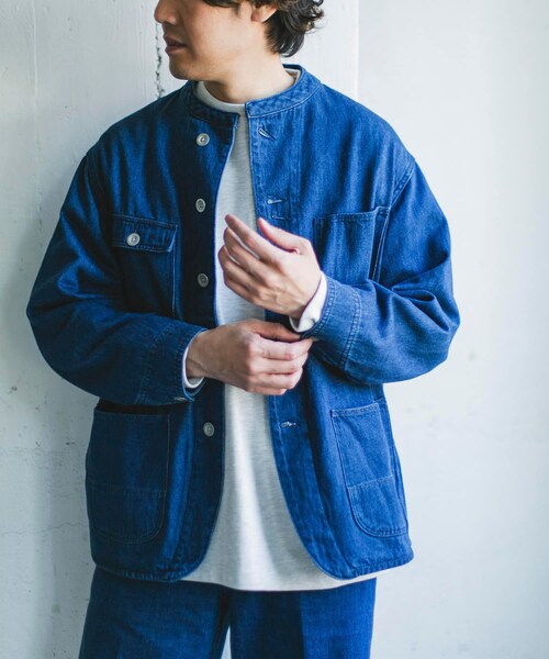 URBAN RESEARCH DOORS（アーバンリサーチドアーズ）の「Denim Chore Jacket（デニムジャケット・メンズ・INDIGO/ONE WASH・M/L/XL）」の6枚目の写真