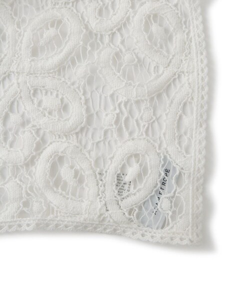 ADAM ET ROPE'（アダムエロペ）の「vintage stock lace scarf（バンダナ/スカーフ・レディース・ホワイト・F）」の10枚目の写真