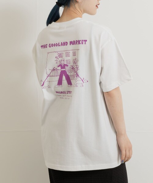 THE GOODLAND MARKET（ザグッドランドマーケット）の「ザ グッドランド マーケット　TGM T-SHIRTS by ナガシまモモA（Tシャツ/カットソー・メンズ・PURPLE/BLACK・M/L）」の2枚目の写真