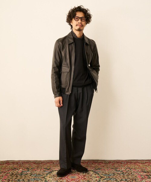 URBAN RESEARCH DOORS（アーバンリサーチドアーズ）の「LIFE STYLE TAILOR　REDA アウトタックパンツ（その他パンツ・メンズ・CHARCOAL/BEIGE・44/46/48/50）」の4枚目の写真