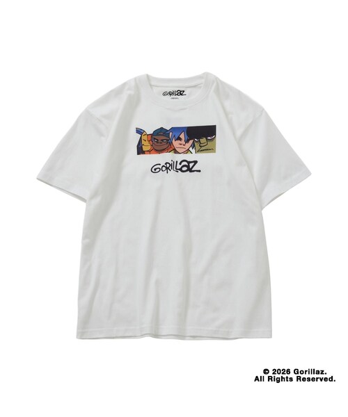 bonjour records(ボンジュールレコーズ)の「Gorillaz/ゴリラズ for bonjour records Official T-shirt(Tシャツ/カットソー・レディース・ブラック/ブラック系/ホワイト/ホワイト系・L/M/XL)」の3枚目の写真