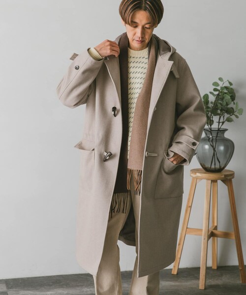 URBAN RESEARCH DOORS（アーバンリサーチドアーズ）の「JAPAN FABRIC ダッフルコート（ダッフルコート・メンズ・GREEN/D.NAVY/GREIGE・M/L）」の7枚目の写真