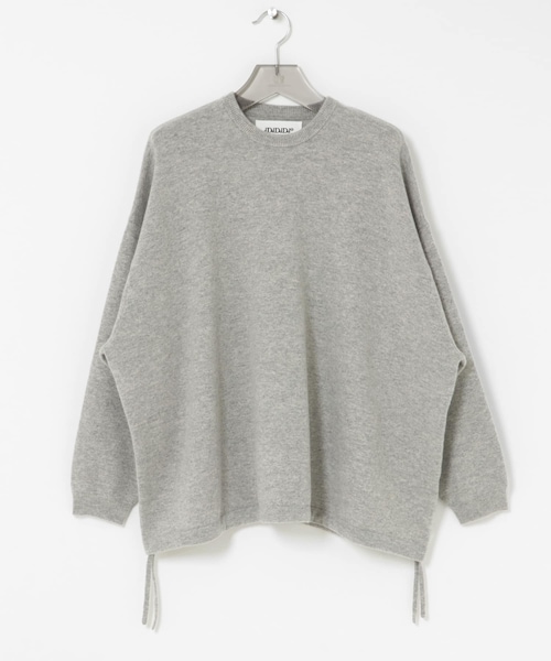 URBAN RESEARCH（アーバンリサーチ）の「dDdDdDd　CASHMERE BIG LONG-SLEEVE T-SHIRTS（ニット/セーター・メンズ・OATMEAL GR/OFF BEIGE・S/M/L/XL）」の4枚目の写真