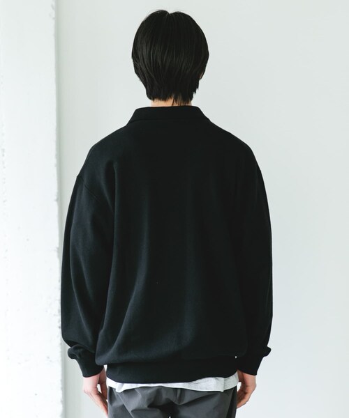 URBAN RESEARCH DOORS(アーバンリサーチドアーズ)の「TOMPKINS裏毛 スキッパースウェット(スウェット・メンズ・GREIGE/BLACK/NAVY・M/L)」の17枚目の写真