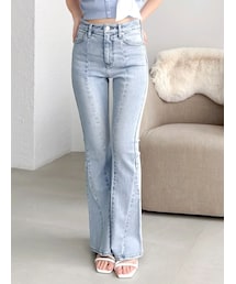 dazzlin | スイッチングフレアデニムパンツ(デニムパンツ)