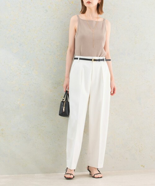 URBAN RESEARCH ROSSO（アーバンリサーチロッソ）の「タックコクーンパンツ（その他パンツ・レディース・off/beige/black・36/38）」の6枚目の写真