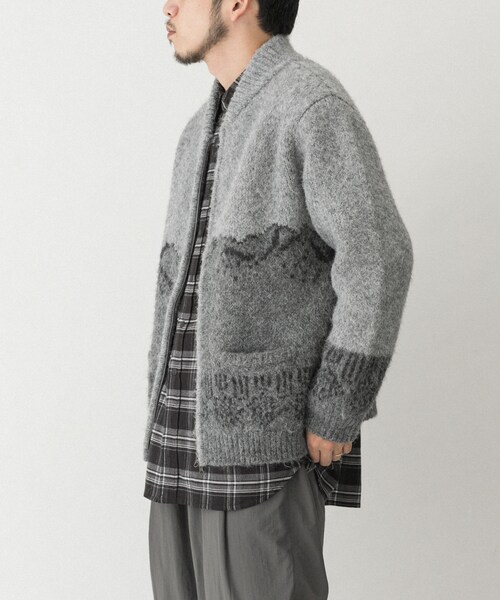EKAL（エカル）の「TATESHINAカウチンニット（カーディガン/ボレロ・メンズ・マウンテン/ディア・M/L）」の6枚目の写真