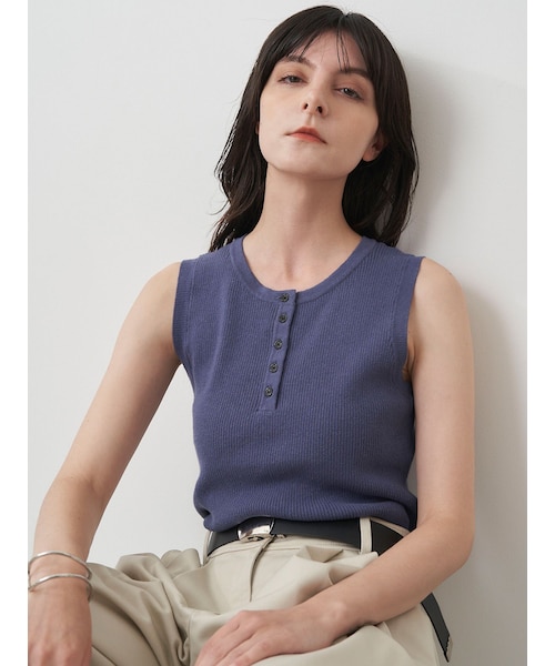 ELENDEEK（エレンディーク）の「HENRY NECK RIB KT（ニット/セーター・レディース・オフホワイト/ブラック/ピンク/ブラウン/ブルー/ミックス・F）」の10枚目の写真