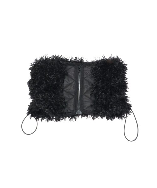 UN3D.（アンスリード）の「BIG BOA NECK WARMER（マフラー・レディース・ホワイト/グレー/ブラック・F）」の2枚目の写真