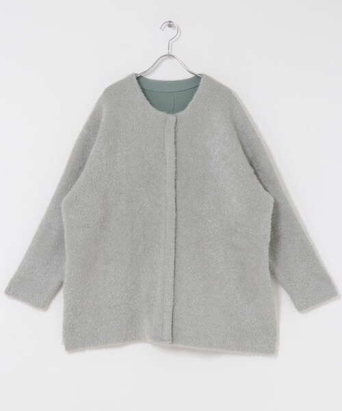 ITEMS URBANRESEARCH（アイテムズ アーバンリサーチ）の「ダブルフェイスミドルカーディガン（テーラードジャケット・レディース・L.BLU/NVY/BRN・Free）」の10枚目の写真