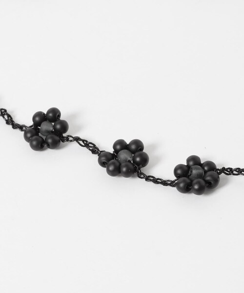 URBAN RESEARCH(アーバンリサーチ)の「PROTCOL FLOWER NECKLACE(ネックレス・レディース・BLACK/MINT・-)」の8枚目の写真