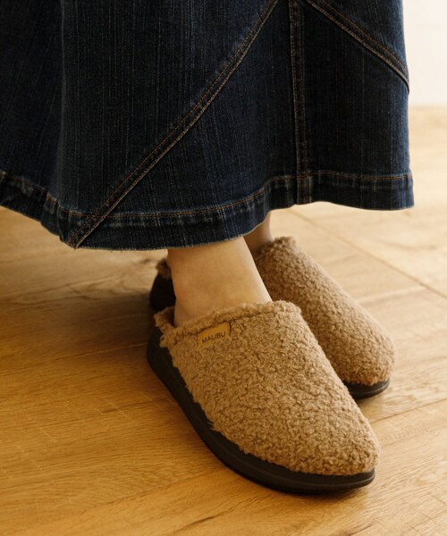 THE GOODLAND MARKET（ザグッドランドマーケット）の「malibu sandals　COLONY SHERPA MULE（サンダル・レディース・BEIGE/GRAY・5/6/7/8/9/10）」の15枚目の写真