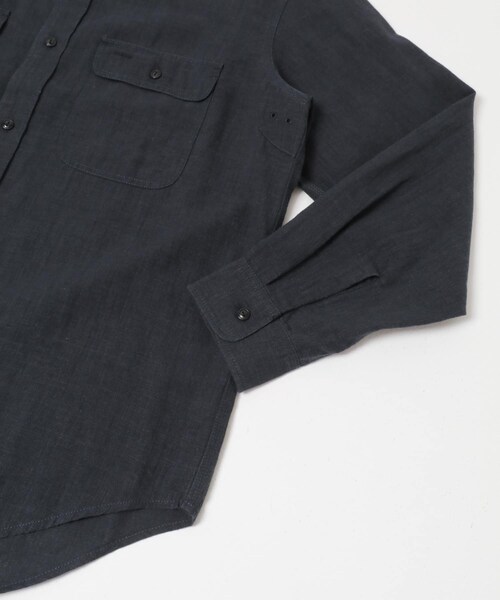 URBAN RESEARCH（アーバンリサーチ）の「SANDWASH LINEN WORK SHIRTS（シャツ/ブラウス・メンズ・WHITE/BLACK/BROWN/NAVY・M/L）」の17枚目の写真