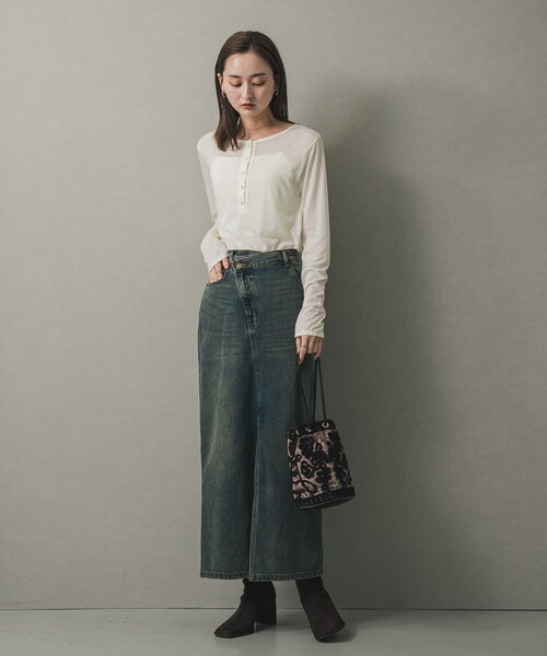 SENSE OF PLACE by URBAN RESEARCH（センスオブプレイスバイアーバンリサーチ）の「コードシシュウベロアバッグ（ハンドバッグ・レディース・BLACK/BROWN・one）」の20枚目の写真