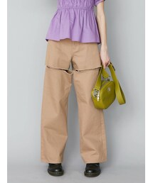 EVRIS | フロントスラッシュワイドパンツ(デニムパンツ)