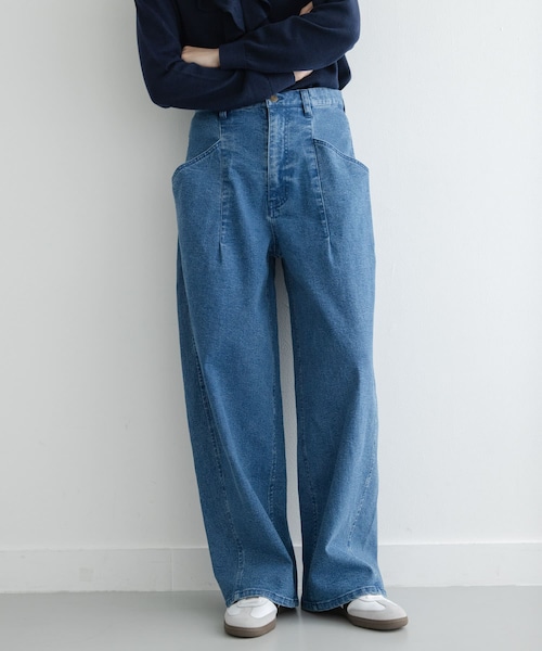 URBAN RESEARCH Sonny Label（アーバンリサーチサニーレーベル）の「カーブポケットデニムパンツ（デニムパンツ・レディース・ブラウン/インディゴ・36/38）」の2枚目の写真