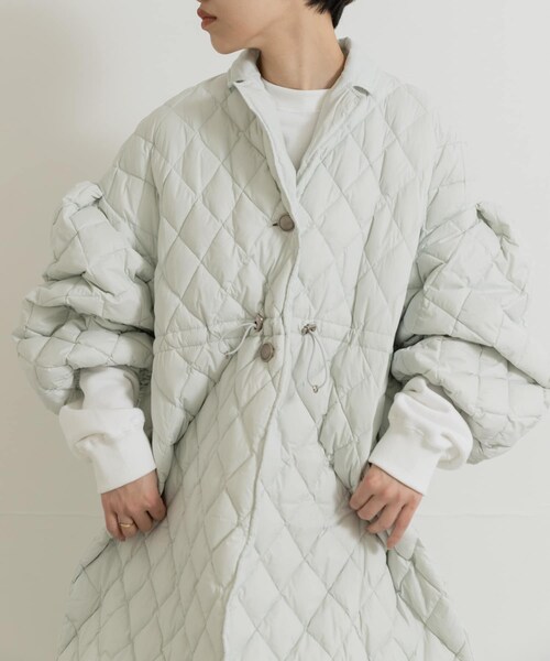 THE GOODLAND MARKET(ザグッドランドマーケット)の「『別注』KWD×ザ グッドランド マーケット GREEN DOWN QUILTING JACKET(その他アウター・レディース・BLACK/OFF WHITE・FREE)」の14枚目の写真