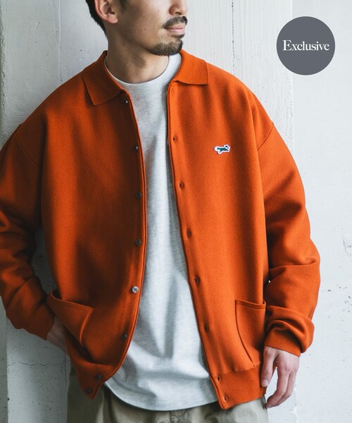 URBAN RESEARCH DOORS(アーバンリサーチドアーズ)の「『別注』PENNYS×DOORS THE FOX シャツカーディガン(カーディガン/ボレロ・メンズ・ORANGE/BEIGE/BLUE/CHARCOAL/KHAKI・M/L/XL)」の5枚目の写真