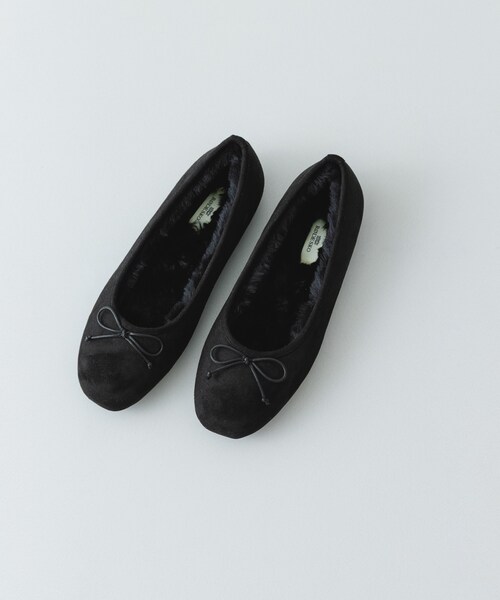 RODE SKO（ロデスコ）の「撥水フラッフィーバレエシューズ（バレエシューズ・レディース・BLACK/DARK BROWN/MOCHA・36/37/38/39）」の2枚目の写真