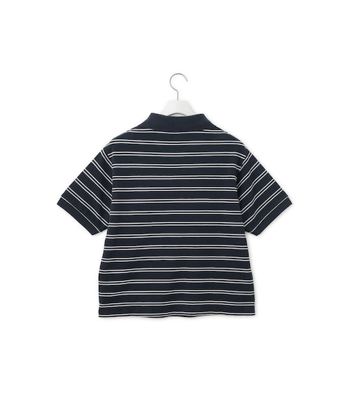 ADAM ET ROPE'(アダムエロペ)の「【Sporty&Rich(スポーティー アンド リッチ)】Signature Logo Polo(ポロシャツ・レディース・ネイビー・S)」の3枚目の写真