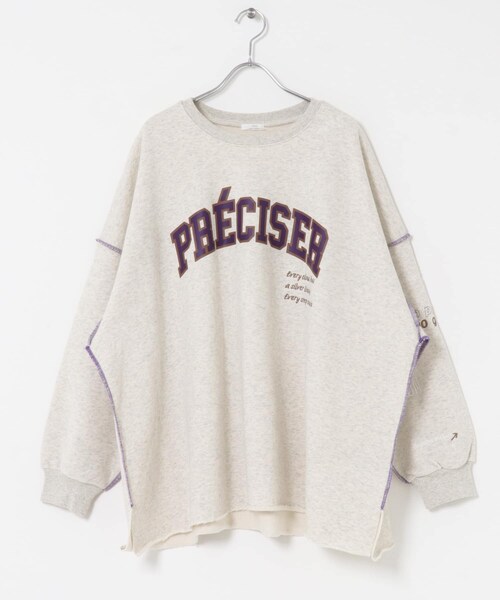 ITEMS URBANRESEARCH（アイテムズ アーバンリサーチ）の「裏起毛刺繍ロゴスウェット（スウェット・レディース・OML/BRN/L.PNK・FREE）」の12枚目の写真