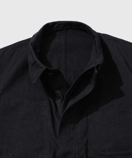 ADAM ET ROPE'(アダムエロペ)の「【NEAT/ニート】Cotton West Point Jump Suit(つなぎ/オールインワン・メンズ・ブラック・L)」の4枚目の写真