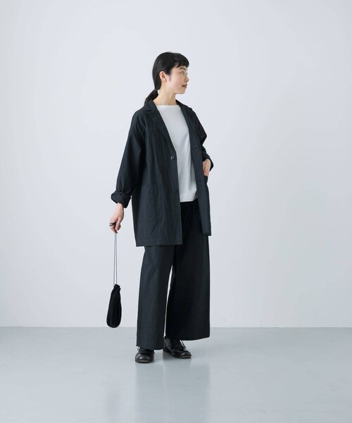 かぐれ（カグレ）の「『ユニセックス』コットンテーラードジャケット（テーラードジャケット・レディース・BEIGE/CHARCOAL/BLACK・1/2）」の10枚目の写真
