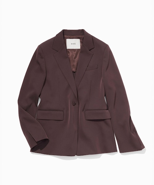 ROPE'（ロペ）の「ウエストシェイプ ベルテッドシングルジャケット/セットアップ対応（テーラードジャケット・レディース・ダークブラウン/ネイビー・34/36/38）」の9枚目の写真