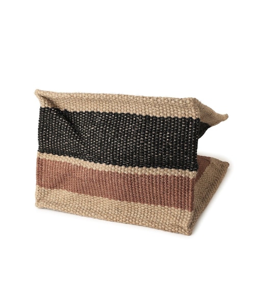 ADAM ET ROPE'（アダムエロペ）の「【MAISON BENGAL（メゾンベンガル）】Small Jute BoxTote（トートバッグ・レディース・ダークブラウン系・F）」の12枚目の写真