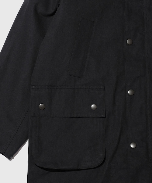 ADAM ET ROPE'(アダムエロペ)の「【blurhms/ブラームス】H Twist Gaba Riding Coat(ダウンジャケット/コート・メンズ・ブラック・2/3)」の11枚目の写真