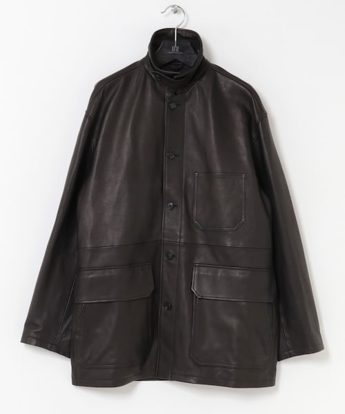 YLÈVE SHEEP LEATHER COVERALL JACKET YLÈVE / SHEEP LEATHER COVERALL JACKET Price.¥165,000-(tax in) Size