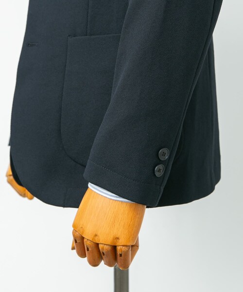 URBAN RESEARCH DOORS（アーバンリサーチドアーズ）の「LIFE STYLE TAILOR　マイクロバスケットストレッチジャケット（テーラードジャケット・メンズ・NAVY/BROWN・S/M/L/XL）」の16枚目の写真