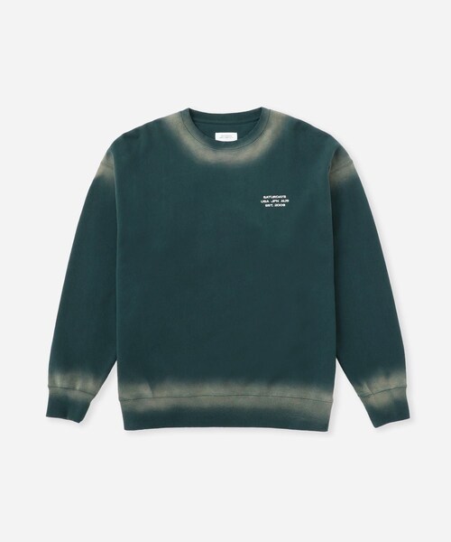 Saturdays NYC(サタデーズ ニューヨークシティ )の「Ari Relaxed Faded Dye Sweatshirt(スウェット・レディース・スミクロ/グリーン/ワイン・L/M/S/XL)」の13枚目の写真