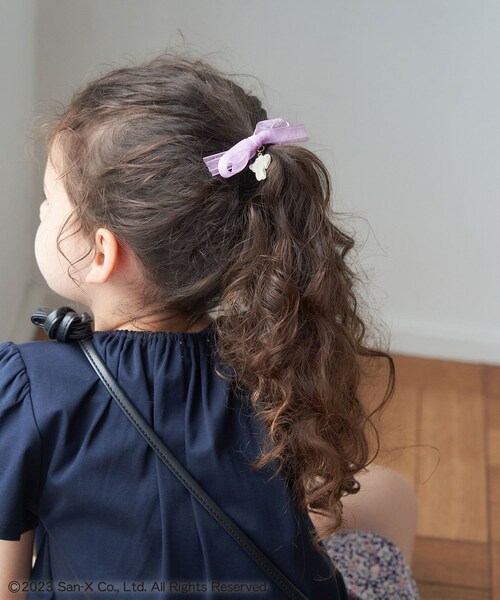 ROPE' PICNIC（ロペピクニック）の「【Rilakkuma(リラックマ) 】meets ROPE' PICNIC/オーガンジーヘアポニー（ヘアゴム・レディース・キナリ/ラベンダー/イエロー・F）」の19枚目の写真