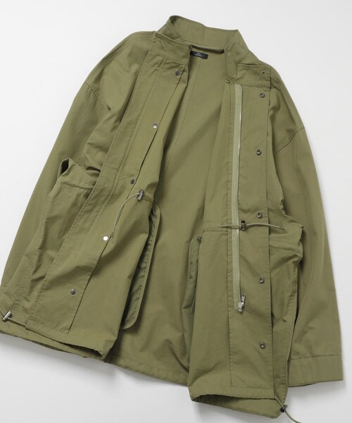 ITEMS URBANRESEARCH(アイテムズ アーバンリサーチ)の「『撥水/防花粉/イージーケア』ミリタリーモッズコート(モッズコート・レディース・BLK/KHK・Free)」の22枚目の写真