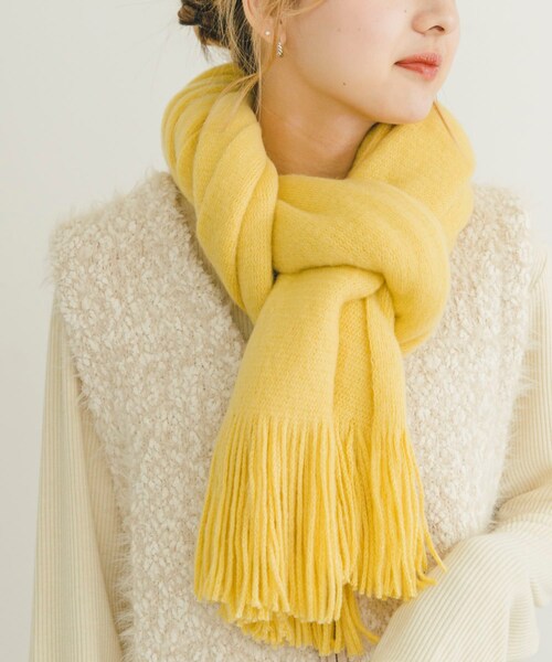 ITEMS URBANRESEARCH（アイテムズ アーバンリサーチ）の「ベーシックストール（ストール/ショール・レディース・CHA/OFF/MOC/YEL・FREE）」の14枚目の写真