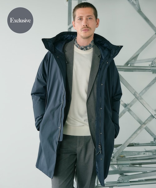 URBAN RESEARCH ROSSO(アーバンリサーチロッソ)の「『別注』+phenix WINDSTOPPER by GORE-TEX LABS ダウンコート(その他アウター・メンズ・BLACK/NAVY/BROWN・S/M/L/XL)」の3枚目の写真