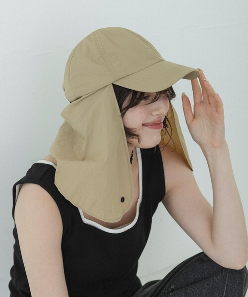 URBAN RESEARCH Sonny Label（アーバンリサーチサニーレーベル）の「UVカットサンシェードハット（キャップ・レディース・ブラック/Lブラウン/ベージュ・One）」の15枚目の写真