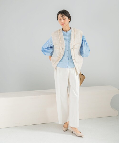 URBAN RESEARCH ROSSO（アーバンリサーチロッソ）の「ボリュームスリーブシャツブラウス（シャツ/ブラウス・レディース・WHITE/PINK/SAX・Free）」の13枚目の写真