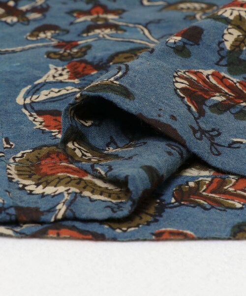 URBAN RESEARCH DOORS（アーバンリサーチドアーズ）の「ARCHI　BLOCK PRINT ALL IN ONE（つなぎ/オールインワン・レディース・NATURAL/BLUE・S）」の10枚目の写真