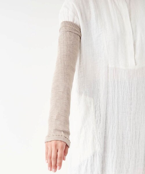 かぐれ（カグレ）の「くらしきぬ　シルク＆ウール ウォーマー（レッグウォーマー・レディース・チャコール/グレージュ・Free）」の10枚目の写真