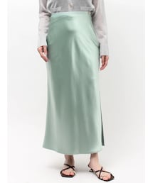 LAGUNAMOON | 【接触冷感】スリットサテンナロースカート(スカート)