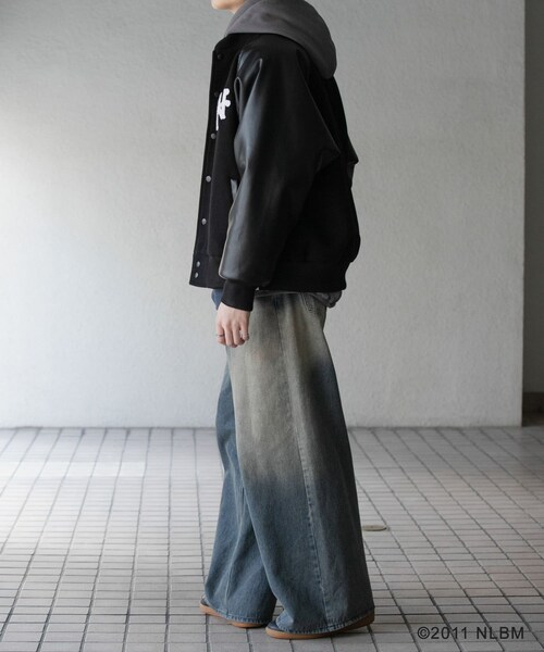 SENSE OF PLACE by URBAN RESEARCH(センスオブプレイスバイアーバンリサーチ)の「Negro Leagues スタジャン(スタジャン・メンズ・BLACK/NAVY・M/L)」の9枚目の写真