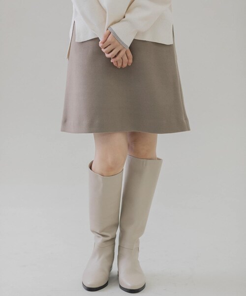 URBAN RESEARCH Sonny Label（アーバンリサーチサニーレーベル）の「メルトン風台形ミニスカート（スカート・レディース・ブラック/ベージュ・36/38）」の14枚目の写真