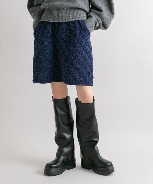 KBF（ケイビーエフ）の「キルティングニットスカート（スカート・レディース・NAVY/OYSTER・one）」の14枚目の写真