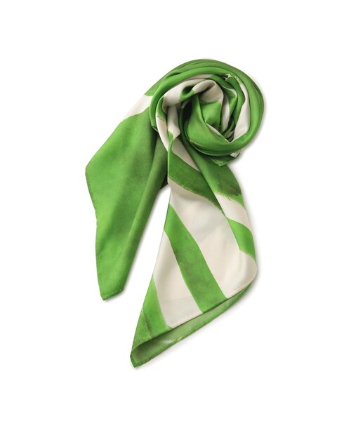 ADAM ET ROPE'（アダムエロペ）の「DOMY DIRECT print scarf（バンダナ/スカーフ・レディース・ブラック/グリーン・F）」の18枚目の写真