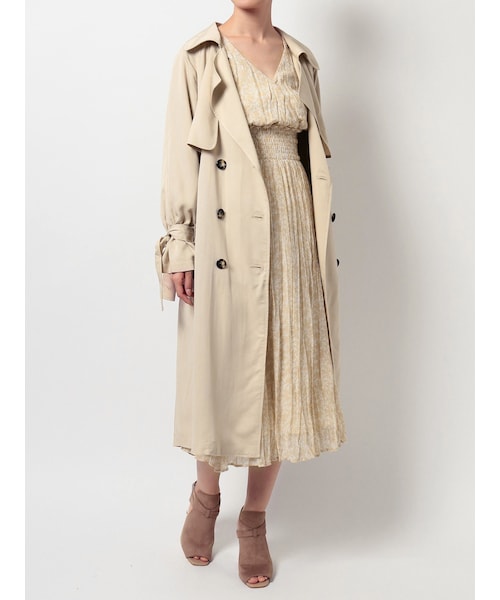 MERCURYDUO（マーキュリーデュオ）の「TRツィル袖リボントレンチコート（その他アウター・レディース・ベビーピンク/ラベンダー/ベージュ・S/M）」の20枚目の写真